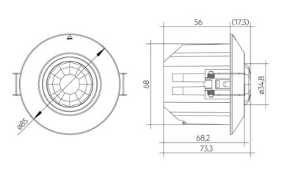 basicDIM Wireless Sensor 5DP 38rc
